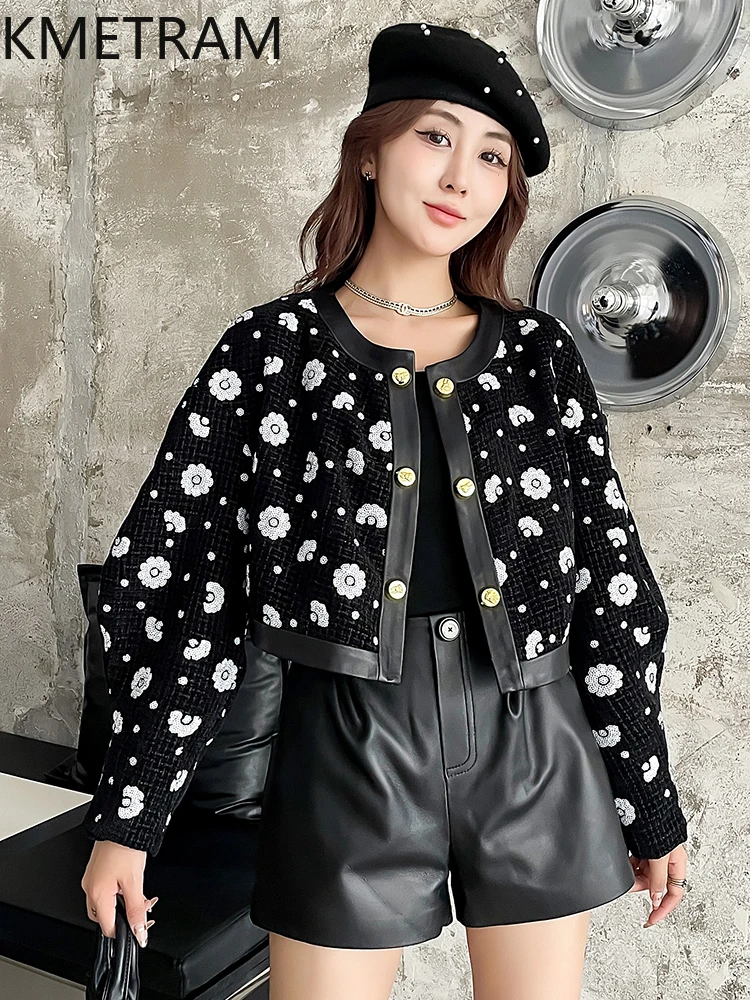 양피 재킷의 진짜 탑 레이어 여성 짧은 정품 가죽 자켓 여성 겉옷 가을 옷 2025 дубленка