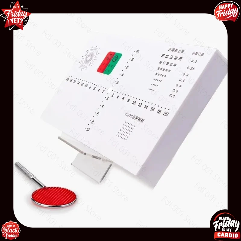 Near Vision Test Chart Set with Fixing Bracket  Rod Lens for Ocular Position Strabismus Inspection