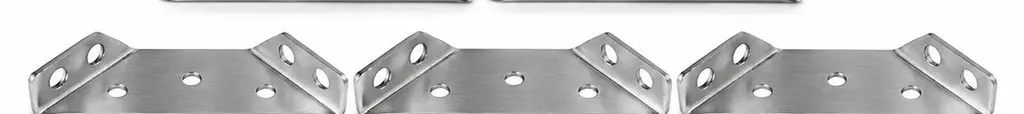 12Sets Stainless Steel Corner Bracket Heavy Duty Angle Bracket for Cabinets Shelves Countertops Furniture Support Connector