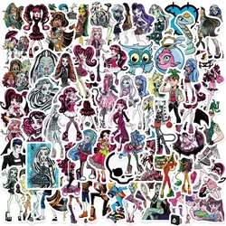 10/30/50PCS New Monster High School Sticker Cartoon Graffiti iPad Helmet Water Cup Guitar DIY Scrapbook Toy Decoration Wholesale