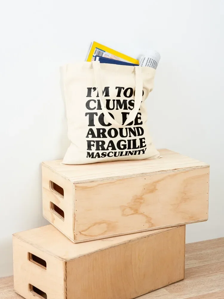 Too Clumsy Tote Bag canvas tote bag custom fabric bag Canvas 4
