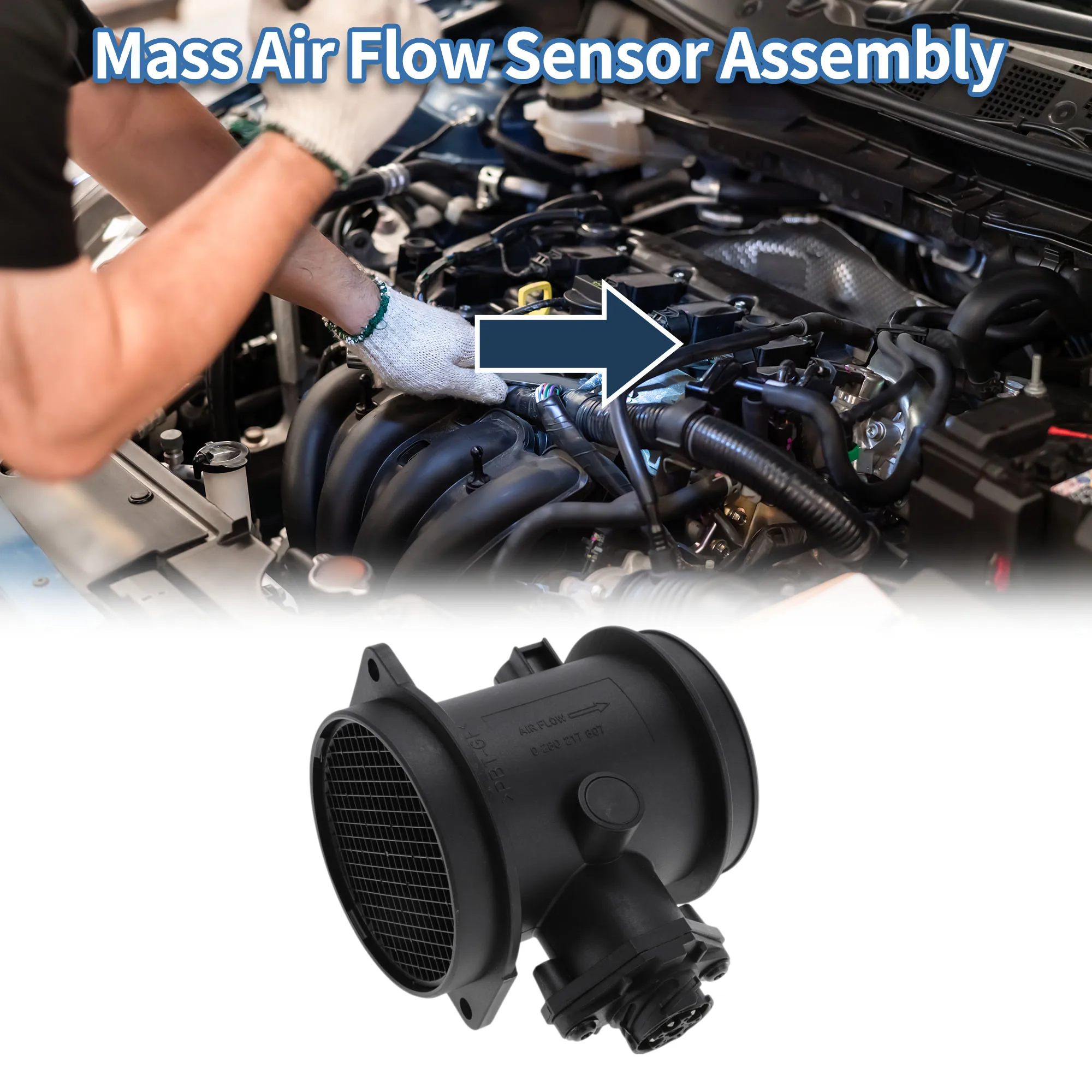 

Датчик массового расхода воздуха UXCELL в сборе No A000094074880 для Mercedes-Benz W203 2000-2007 гг.