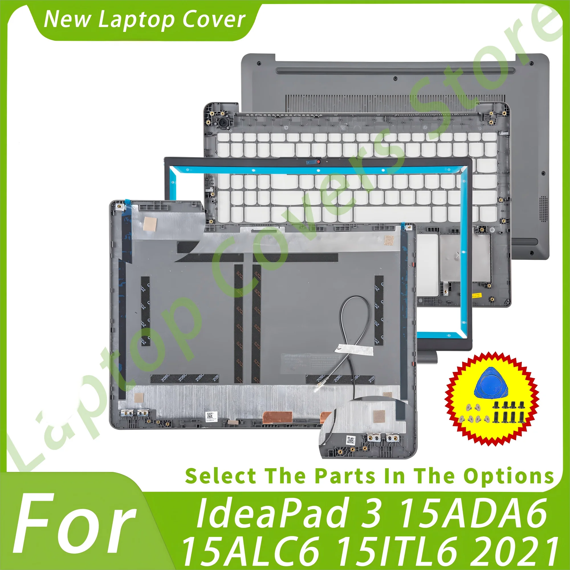 New Case For Ideapad 3 15ALC6 15ADA6 3-15ITL6 2021 Back Cover