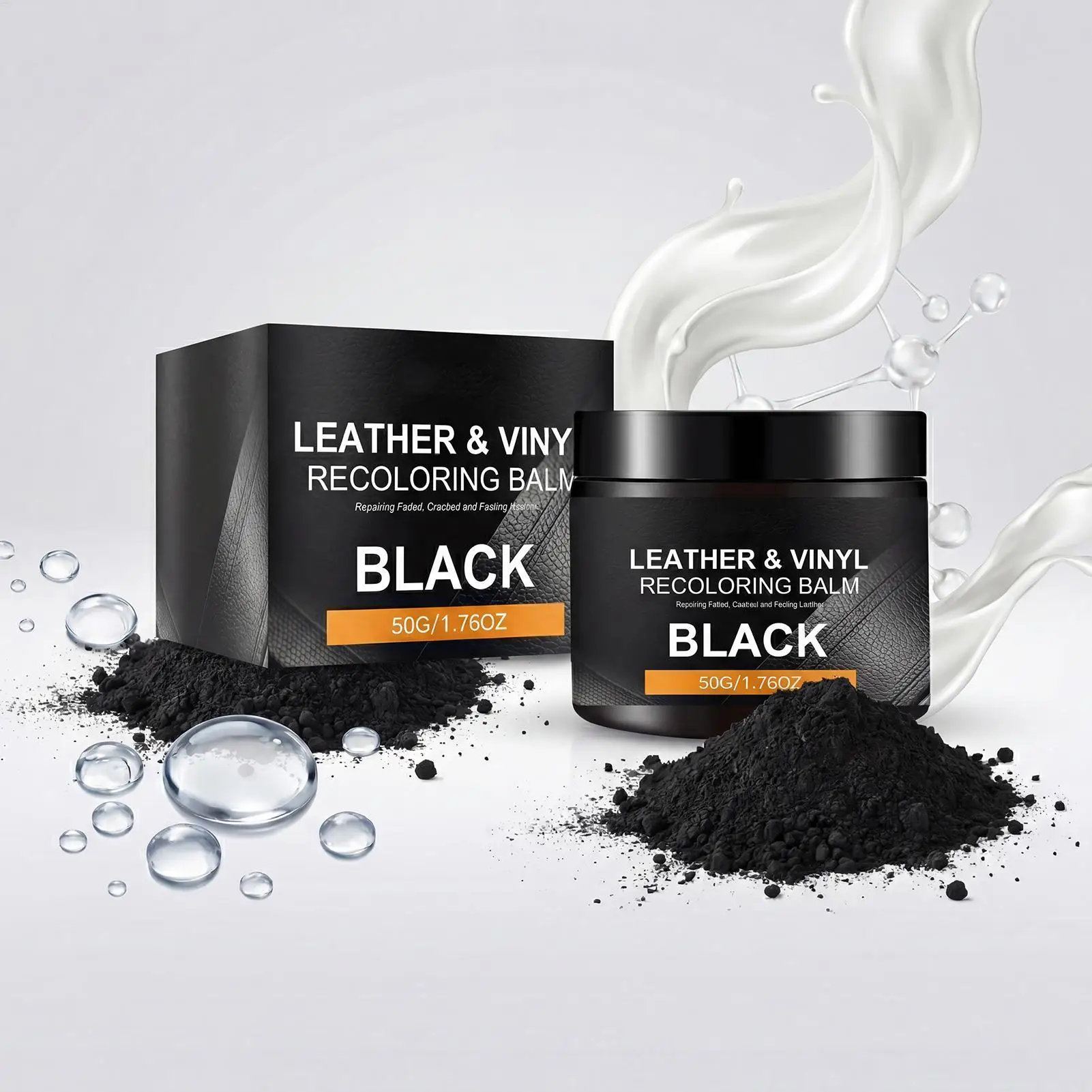 Leather Recoloring Balm 50g Long Lasting Coating Color Restorer & Conditioner for Car Interior Shoes Boots Purses Jackets Saddle view 5