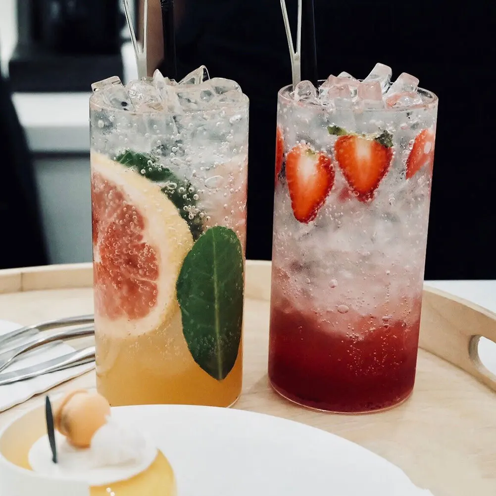 

4Pcs Transparent Glass Cup Milk Water Wine Bottle Leak Proof Large Capacity Flat Base Drinking Glass for Travel Sports