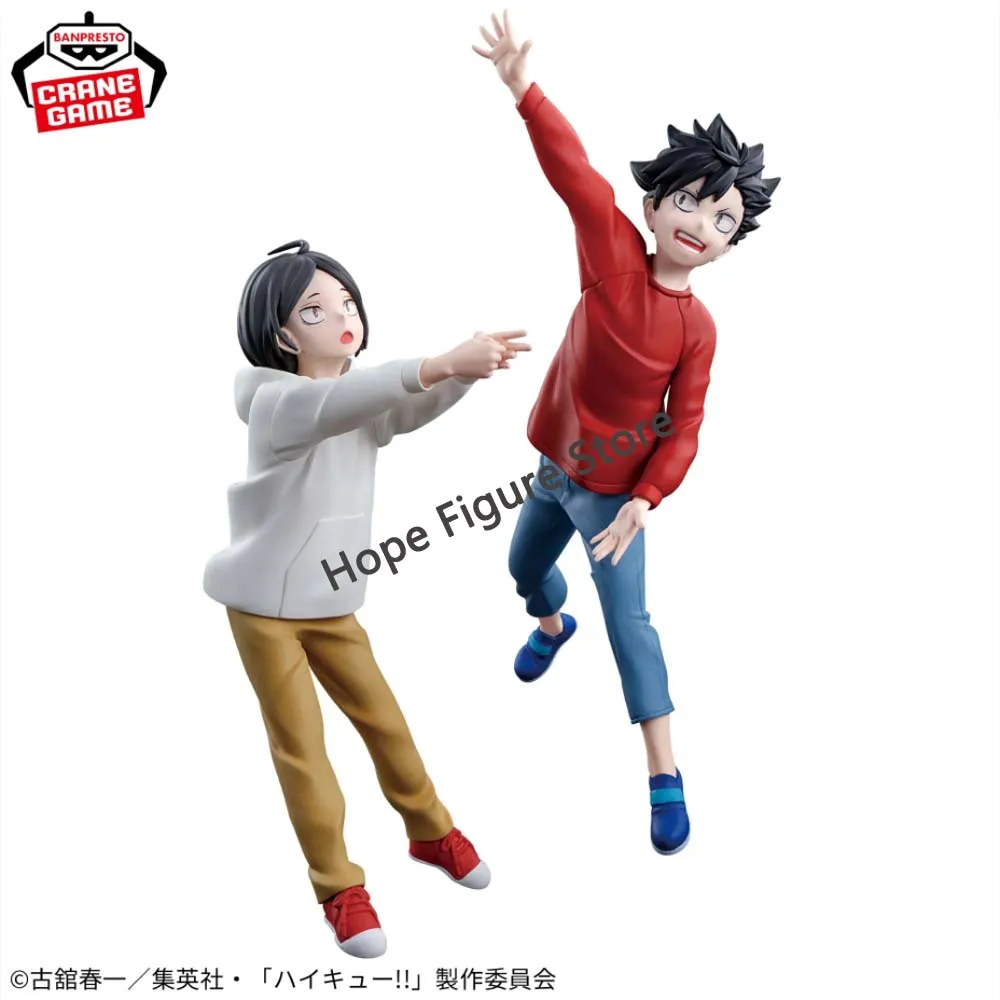 ¡¡En stock Original BANPRESTO Haikyu!! Figura The Dumpster Battle Kuroo Tetsuro Kozume Kenma, modelo de Anime, juguete en caja auténtica