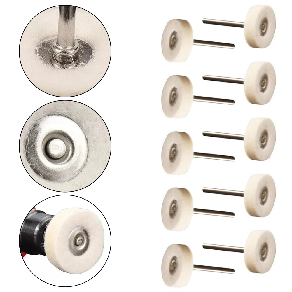 Wool Polishing Wheels Set 25mm Polishing Wheels For DIY Projects 25mm Quick Installation High-quality Materials