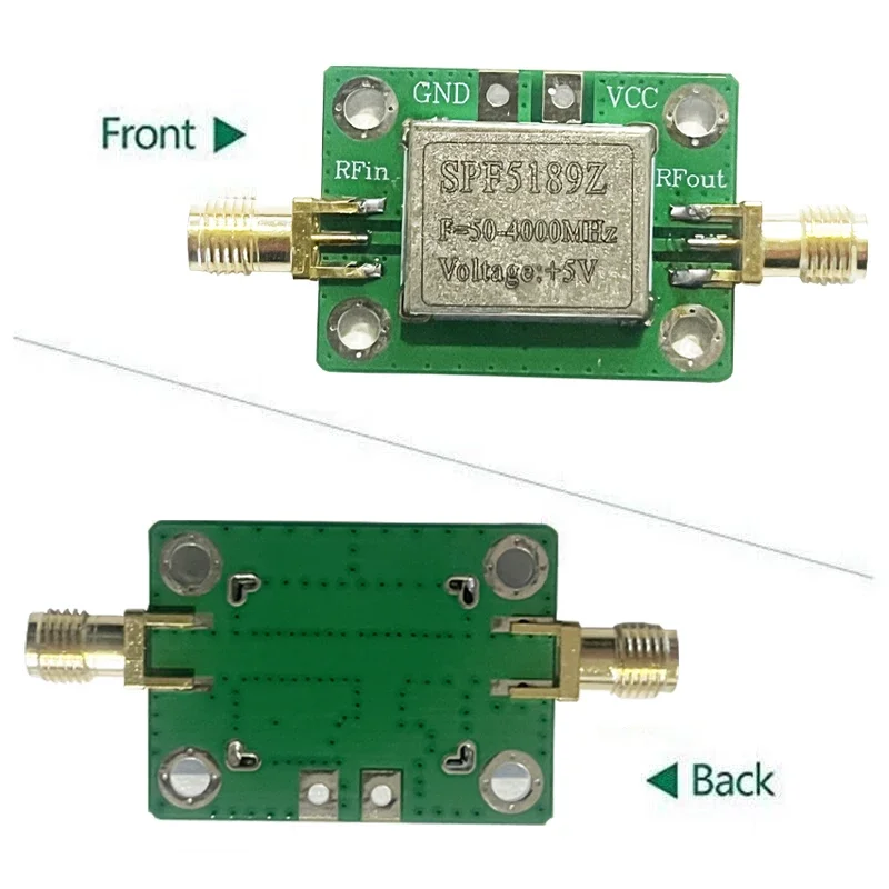 RF Amplifier, Low Noise LNA 50 to 4000MHz SPF5189Z RF Amplifier for Amplifying FM HF VHF UHF Radio Signal