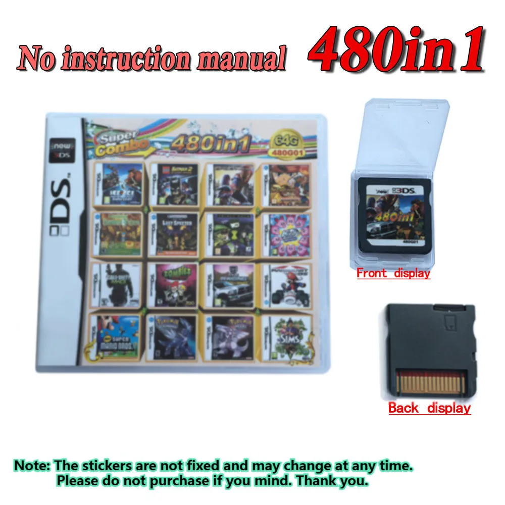 4300-in-1 compilatie DS NDS 3DS 3DS NDSL game cartridge kaart videogame handheld speler (R4 kaart) 23-in-1/208-in-1/280-in-1/482/486