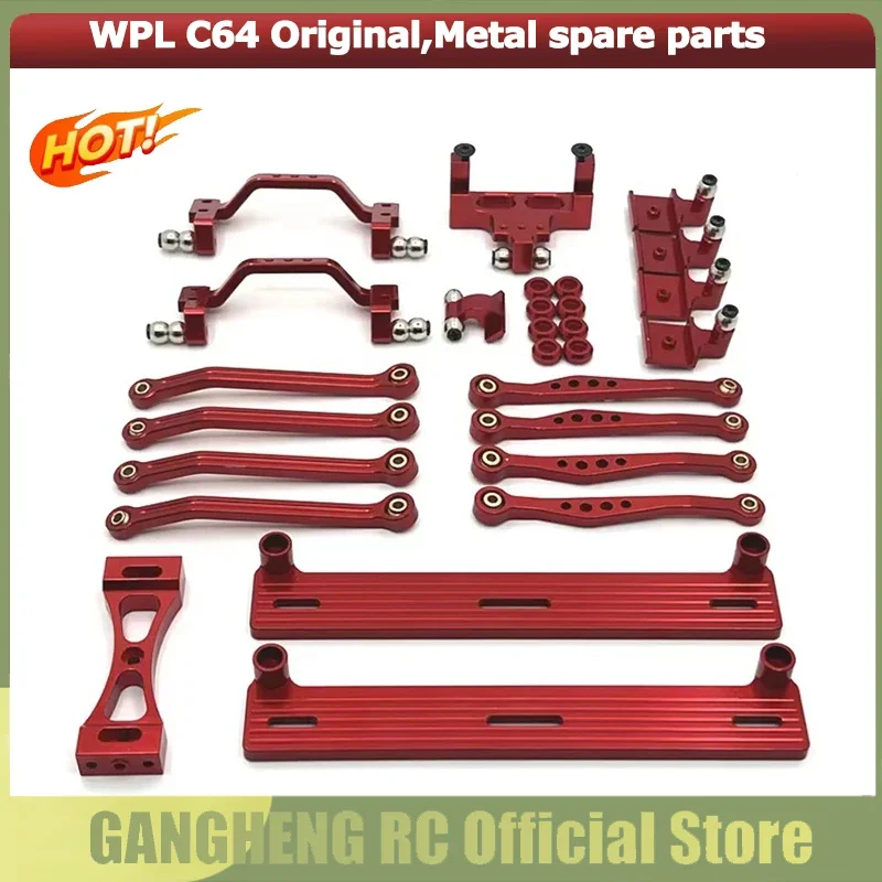 Drążek pedału Rama zawieszenia Podstawa steru Siedzisko drążka dla WPL 1/16 C64 Toyota Hilux RC Crawler Car Metal Upgrade Parts Truck Buggy