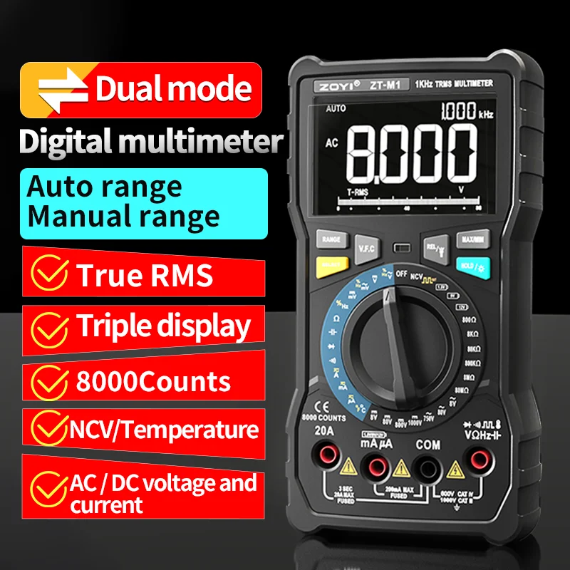 Zoyi ZT-M1 Dual-Mod…