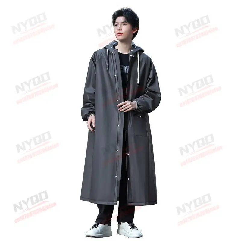 Motorcycle Raincoat Non Disposable Men's and Women's Long Version Full Body Anti Rainstorm Wear Resistant and Comfortable