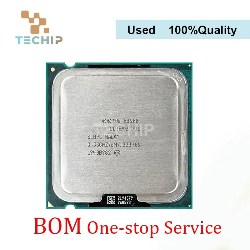 100%Original  CPU CORE 2 DUO E8600 Processor 3.33GHz/6M/1333MHz Dual-Core Socket 775