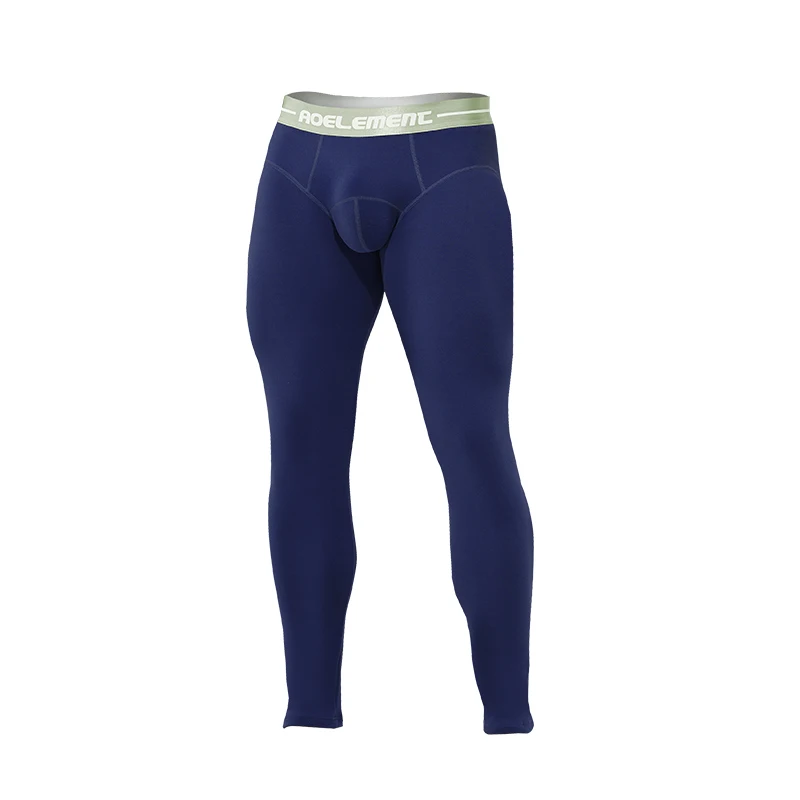 Winter long Johns men's underwear single thick fleece pants thermal pants tights string pants leggings long pants