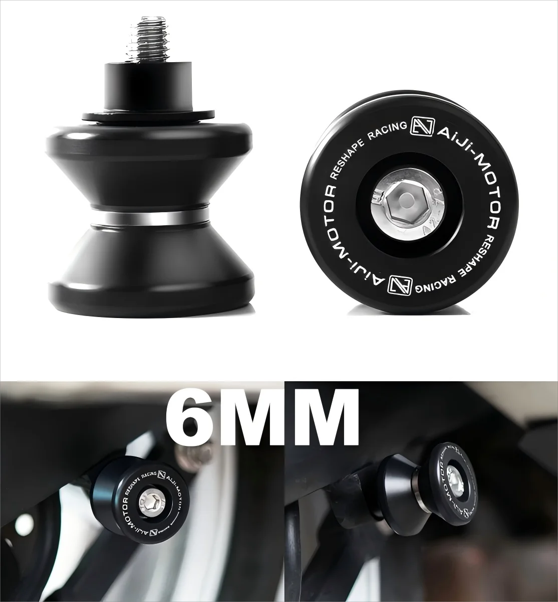 

Катушки маятника мотоцикла Aprilia 6 мм для RS660/RSV4/Tuono V4/RSV1000 | Ползунки на подставке для паддока | Прочный аксессуар для велосипеда