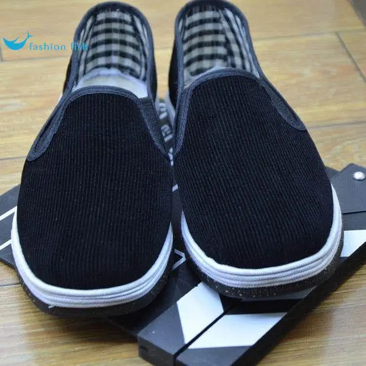 Thickened Corduroy Surface Men's Work Shoes Wear-Resistant Anti-Puncture Labor Protection Shoes with Thousand-Layer Sole
