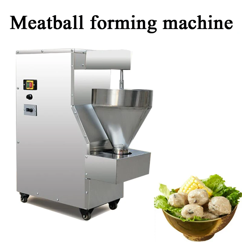 

Automatic Rice-Meat Dumplings Making Machine Full Automatic Fish And Pork Meatball Forming Machine 220V