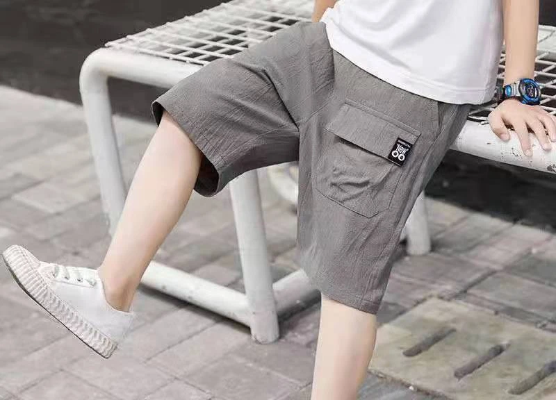 2024 Summer 3-10 Years Boys Casual Thin Knee Length Shorts