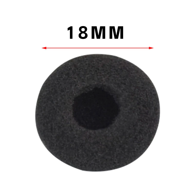 QIGOM 12pcs 이어 패드 커버 블루투스 이어폰 유선 헤드셋 MP3 MP4 스폰지 보호 커버 18MM 이어 패드 교체
