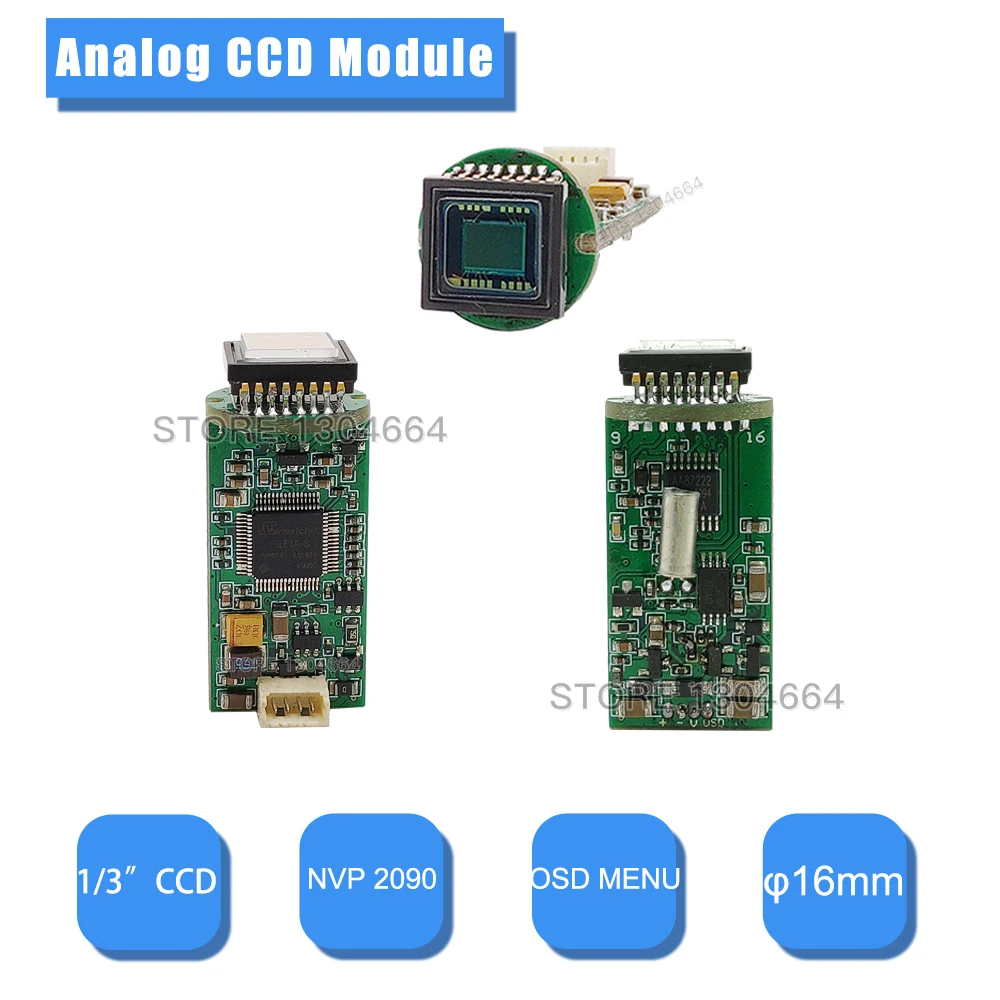 

700TVL 1/3" CCD Module Low Illumination Mini Bullet Chip φ16mm Security CVBS Analog Small CCTV Motherboard For Mini Camera