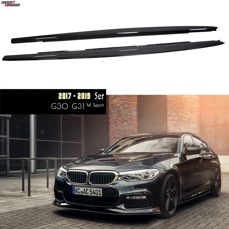 MPerf Style ABS Side Bumper Skirt Sills For BMW G30 Sedan G31 Wagon M Sport 2017-2019 Car Styling Body Kit Accessories