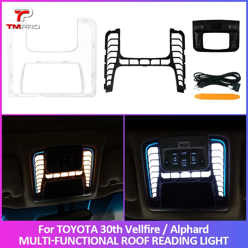 For Toyota Alphard/Vellfire 30 Series Front Ceiling Reading Lamp Atmosphere Light Car Interior Modification Accessories