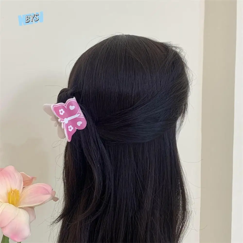 

Sweet Plastic Bowknot Hair Claw Flower Ribbon Cat Claw Clip Ponytail Holder Hairpin Bow Shark Clip Ladies