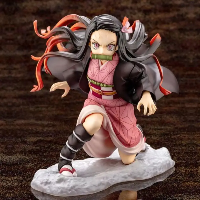 16cm Demon Slayer Kimetsu no Yaiba Kamado Nezuko figura de acción de batalla Anime modelo juguete para regalo muñeca móvil figura coleccionable juguete