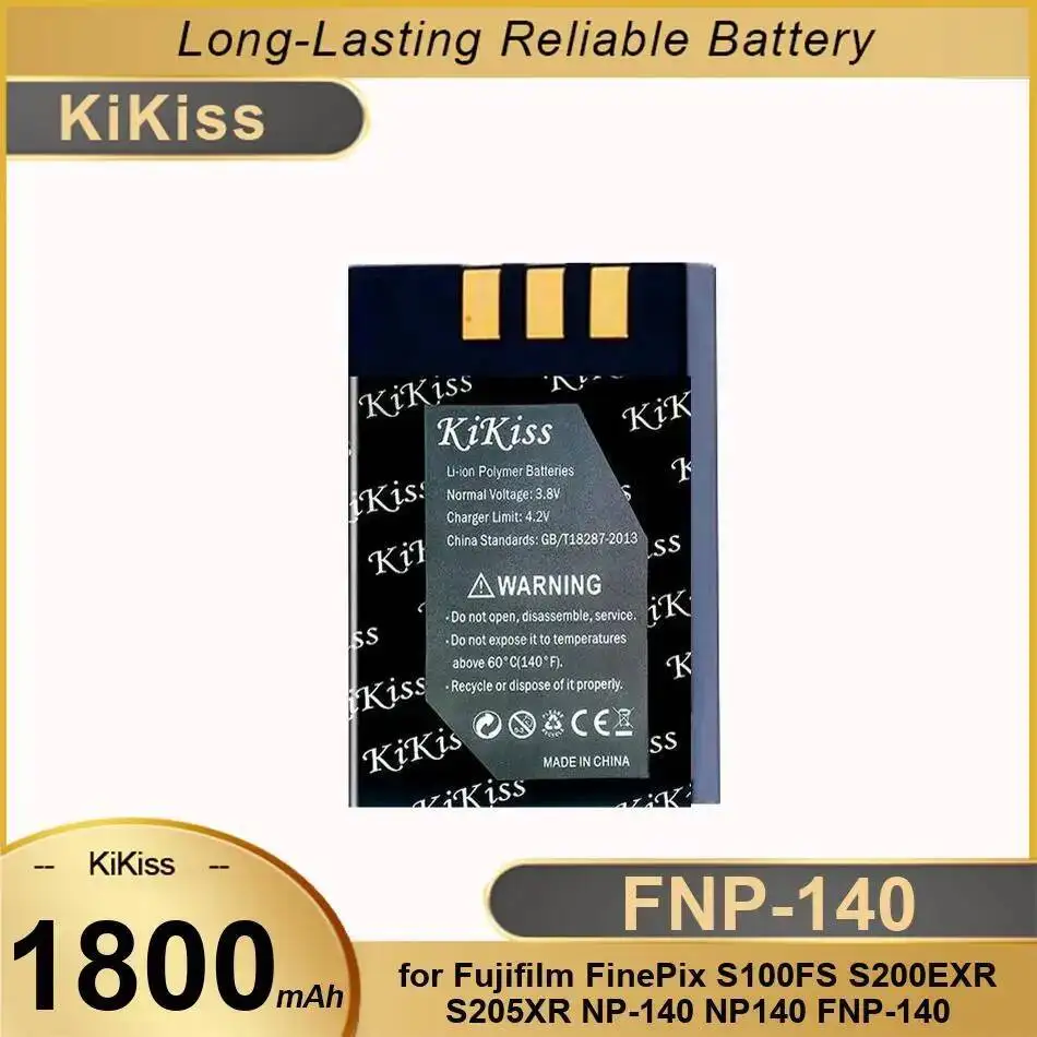 

Высокоэффективный надежный сменный аккумулятор для камеры Fujifilm Finepix S100FS S200EXR S205XR NP-140 NP140 Fnp-140 1800 мАч