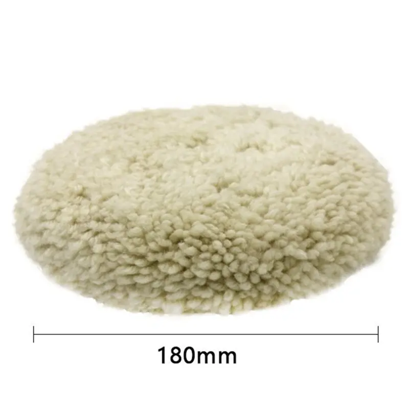 ABKO-Hook& Loop Attachment, 7 Inch Wool Polishing Pad- Double Sided For Auto And Marine Detailing 1PCS Adapter