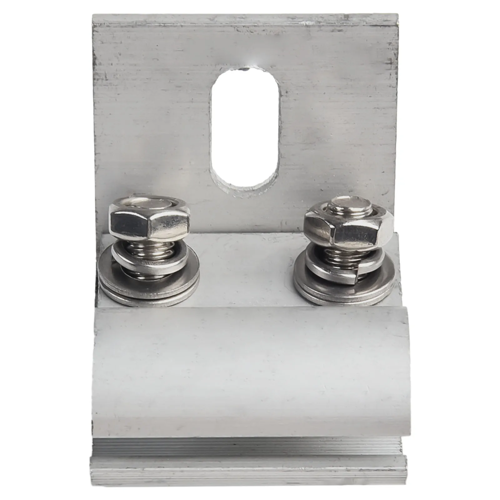 PV Module Racking System Clamp  Horizontal Mounted Aluminum Rails  Secure Attachment  Easy Connection with Splices