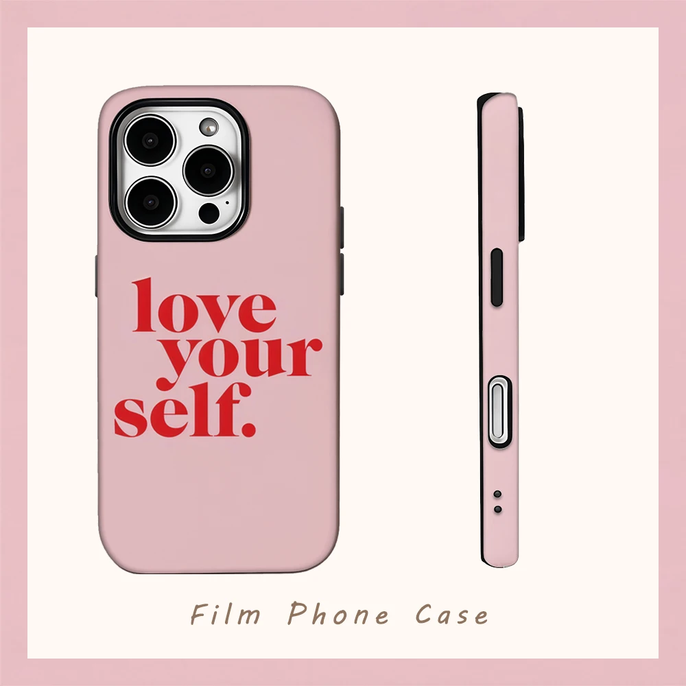 Declaration of Self-Love Handyhülle für iPhone 16 15 14 13 12 11 X XS XR XS MAX 7 8 Pro Max Plus Doppelschichtige Rückseite