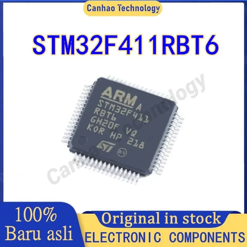 Chip MCU STM32F411RBT6 STM32F411RBT STM32F411RB STM32F411R STM32F411 411RBT6 STM32F41 STM32F STM32 STM ST IC, LQFP-64 en stock