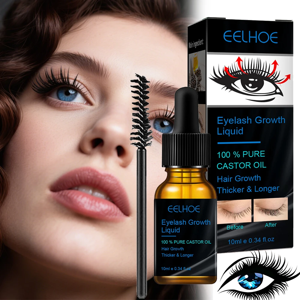 Schnelles Wimpernwachstumsserum, 7 Tage natürlicher Wimpernverstärker, längere, vollere, dickere, lockige Wimpernbehandlung, Make-up-Augenpflegeprodukte