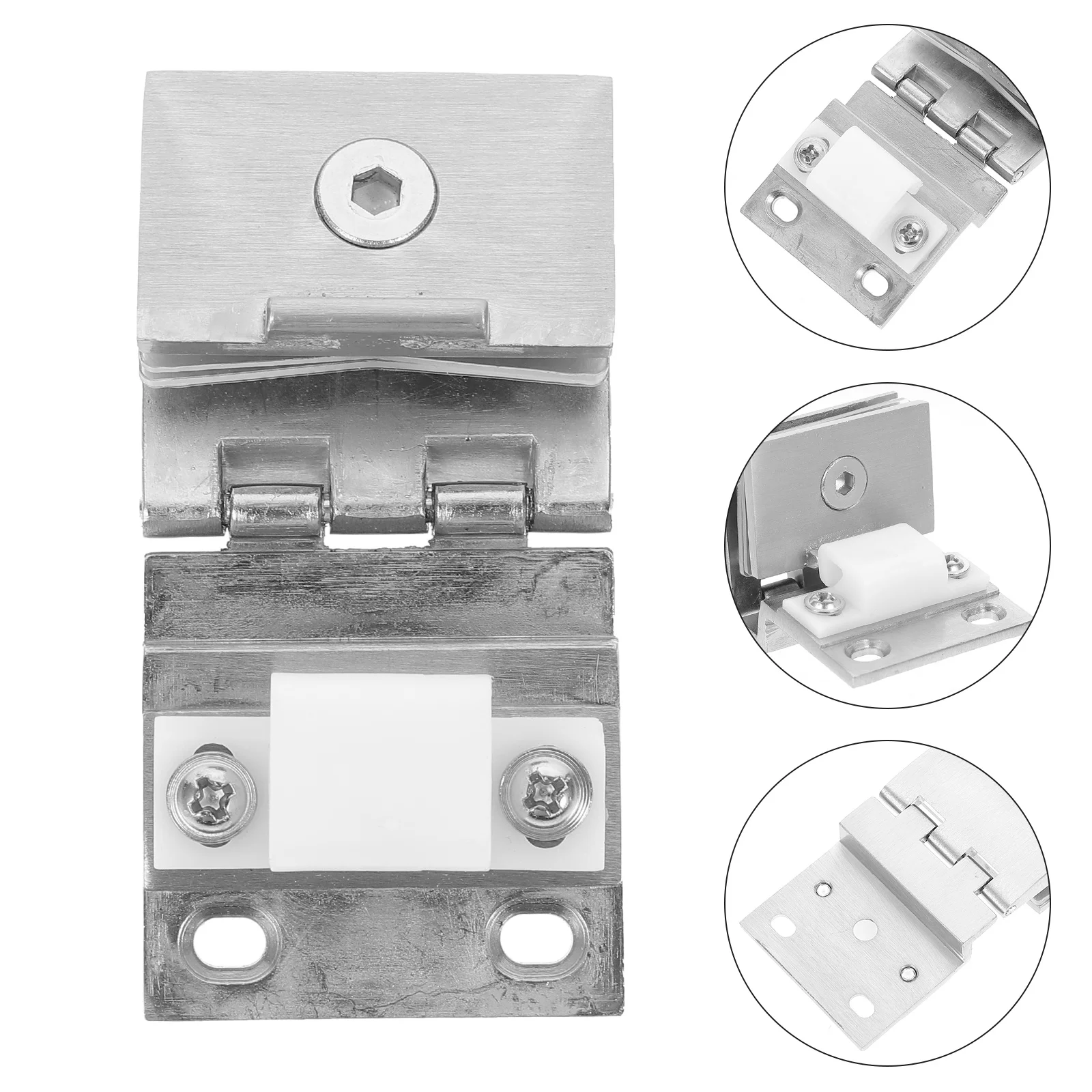 

Wine Cabinet Clamp Hinge Durable Zinc Alloy Material Reasonably Priced Excellent Texture for Glass Door Cabinets Bookcases