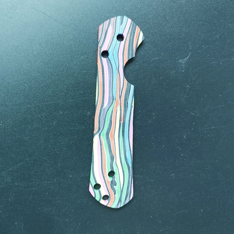 CNC Rainbow Seven Colorful G10 Grip Handle Scale Patch for CR Chris Reeve Large Sebenza 21 Knife DIY Making Replace accessories