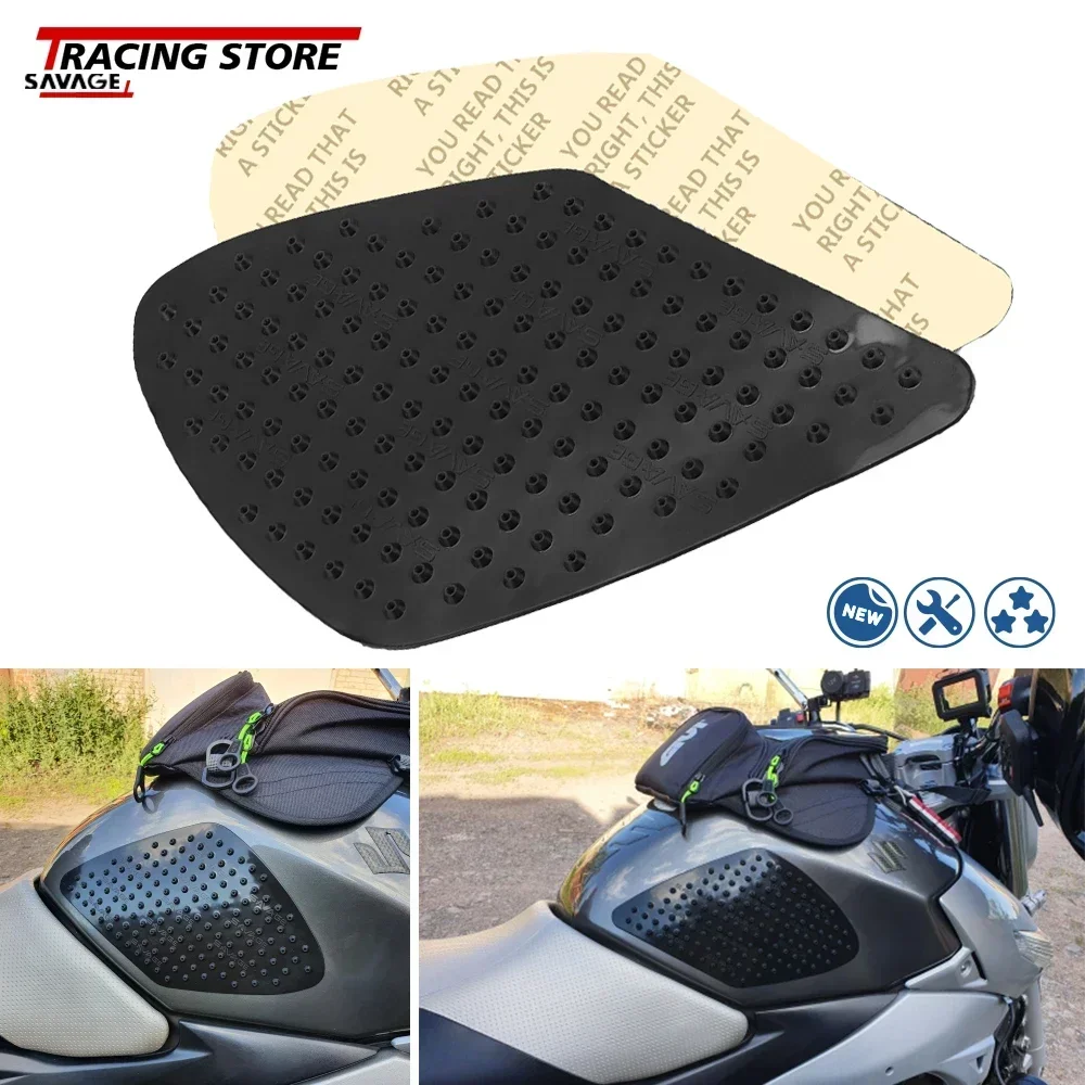 Tank Traction Pad Motorcycle Side Decal Gas Knee Grip Protector Anti Slip Sticker For SUZUKI GSR 600 GSX R 1000 GSX1300R HAYABUS