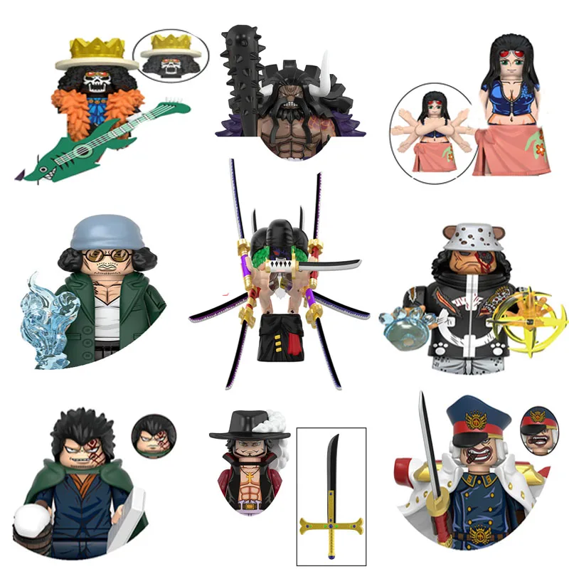 

WM6191 DY661 Anime Series Cartoon Building Blocks Mini Figures Heads Kids Toys Building Blocks Adventure Anime