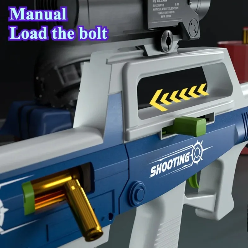 QBZ-95 lancer coquille balle molle jouet pistolet à chargement manuel fusil d'assaut tir jouet modèle noël anniversaire cadeau