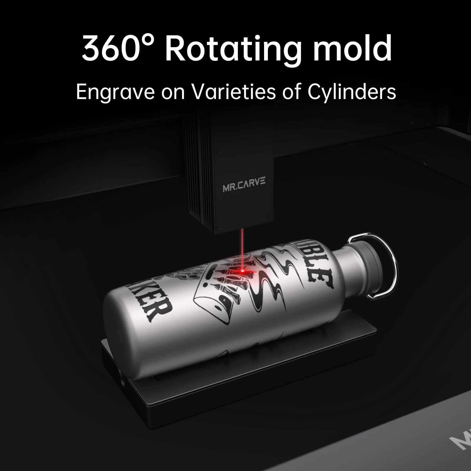 Desktop DAJA C1 Fiber   Engraving Machine Small  Printer Metal Carving Machine Accessories R4 Rotating Roller