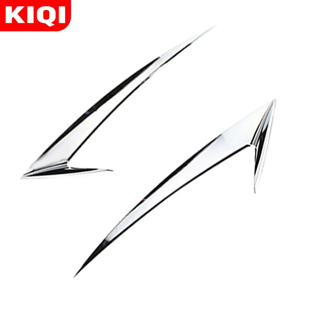 KIQI Car Accessories Headlight Eyebrow Sticker for Chevrolet Cruze Sedan Hatchback 2009 - 2015 ABS Chrome Stickers