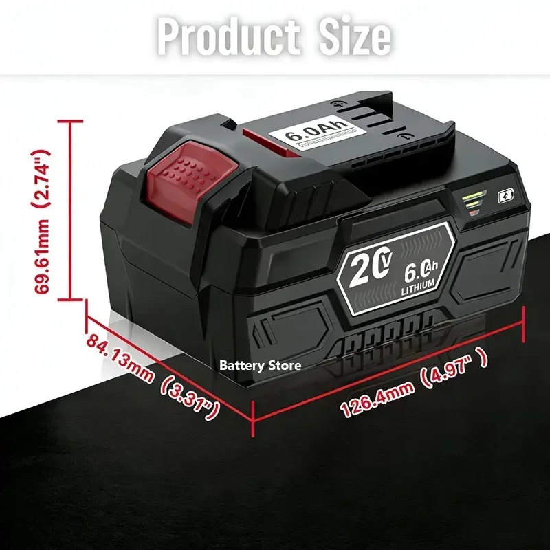 For Parkside 20V full range electric tool battery PAP B1 B3 hand drill battery A3/PAP 208 A1 4.0Ah 6.0Ah lithium-ion battery