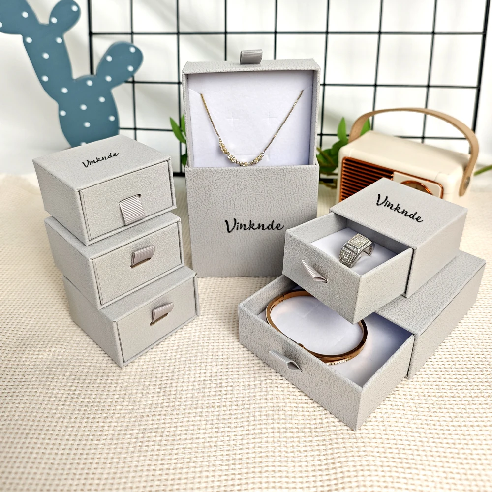 

Лидер продаж, квадратный узор личи, бумажный ящик, коробка для хранения, индивидуальный логотип, удобные серьги, кольца, ожерелье, картонная упаковка