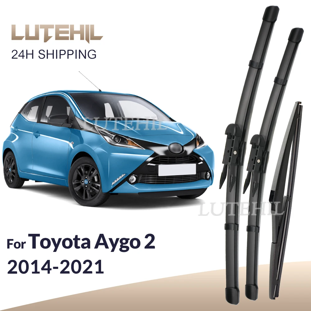 

Для Toyota Aygo 2 2014-2021 2015 2016 2017 2018 стеклоочиститель передние и задние щетки стеклоочистителя лобовое стекло щетки для окон 26 "+ 26" + 12"