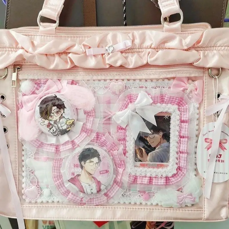 

Itabag набор держателей для бейджей в стиле аниме, доска для дисплея, готовая доска для бейджа, крышка для бейджа, органайзер для карточек, сумка Ita, аксессуары