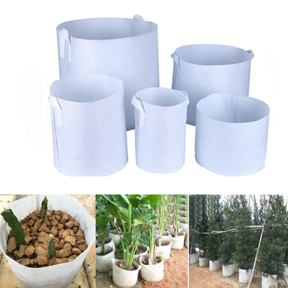 Biodegradable Nonwoven Fabric Nursery Plant Grow Bags Seedling Growing Planter Planting Pots Garden Eco-Friendly Ventilate Bag