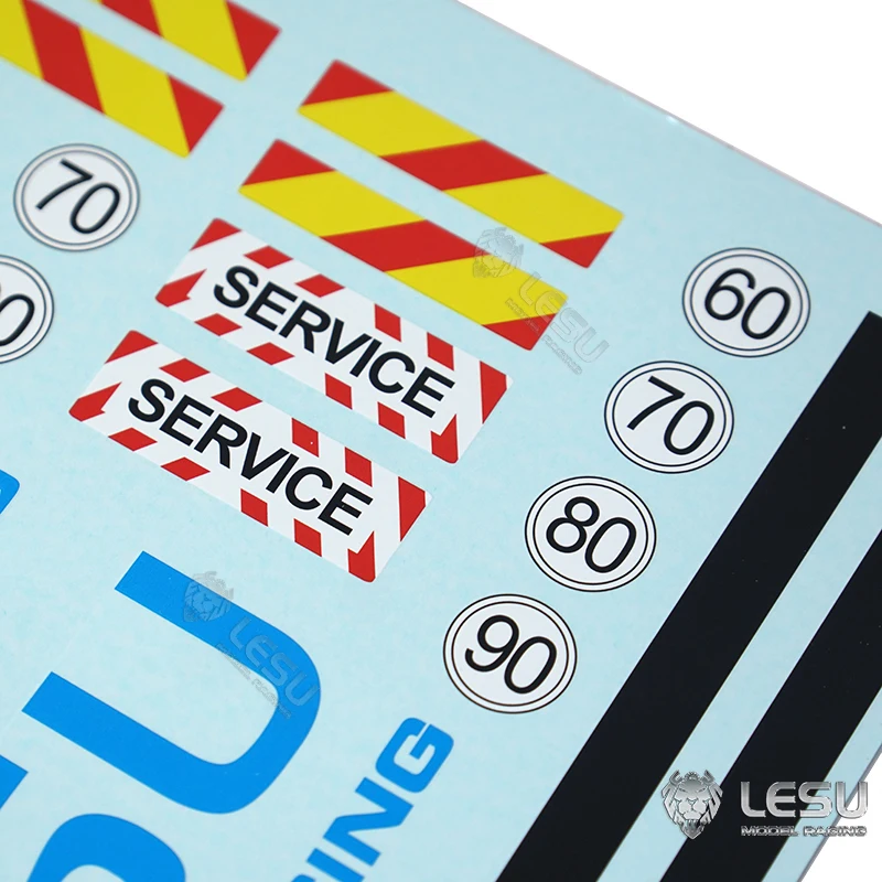 

Spare Parts Lesu Decal Sticker For Toys 1/14 RC Concrete Car Mixer Truck Car Z0045 DIY Model Car Th20454-SMT7