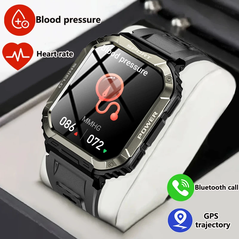

GEJIAN Health Smart Watch Heart Rate Blood Oxygen Blood Pressure Monitoring Bluetooth Call GPS Track Tracking Men Smartwatches