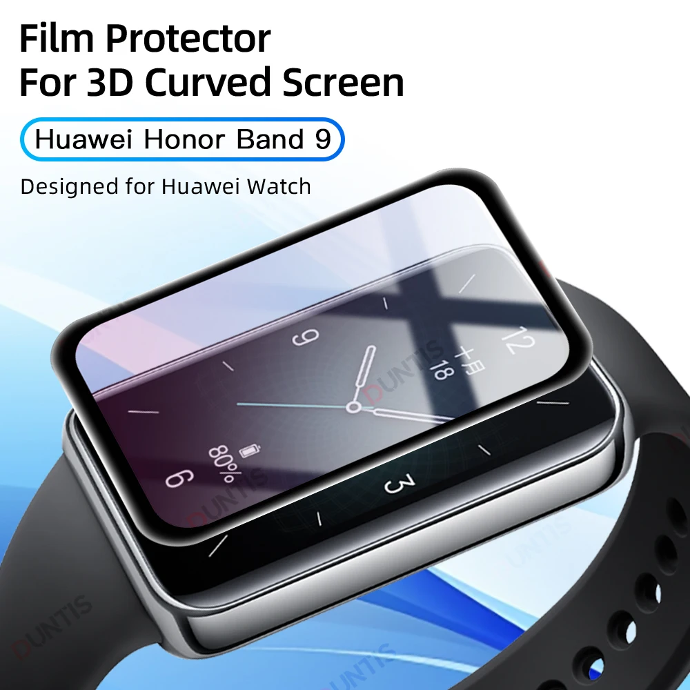 3Pack For Huawei Honor Band 9 Screen Protector Anti-scratch Film For Honor Band9 All Around Coverage Protective Film Accessories