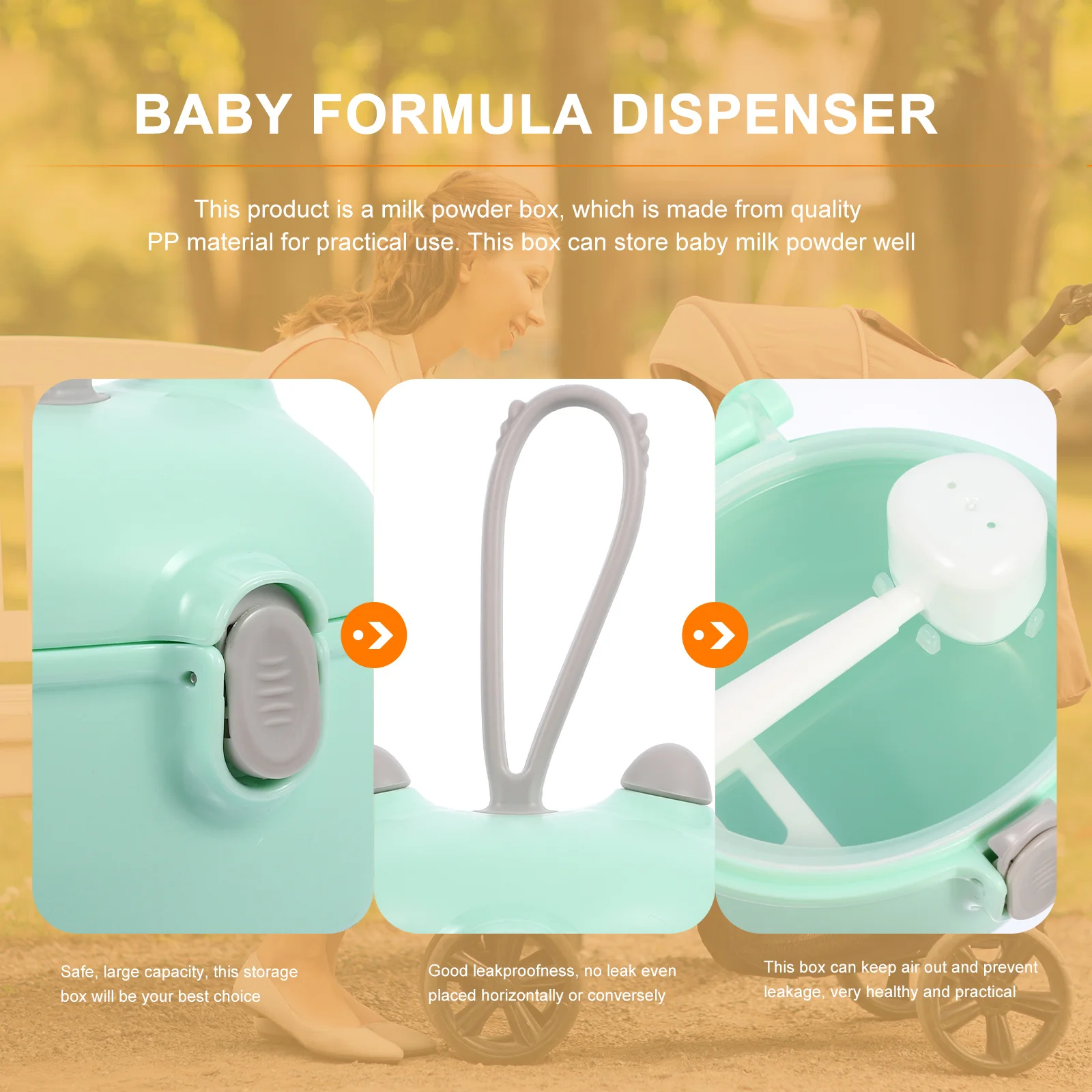 

Коробка для сухого молока, диспенсер для детской смеси, герметичный контейнер для хранения, многофункциональная коробка для закусок для путешествий и ежедневного использования